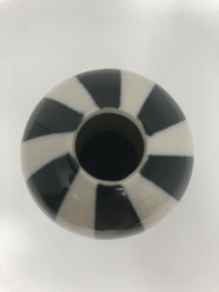 Jonathan Adler Small Striped Gourd Vase 5” Home Decor Mod Retro 20 2