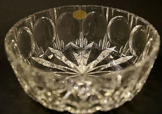 Retro Crystal Bowl With Star Pattern Base