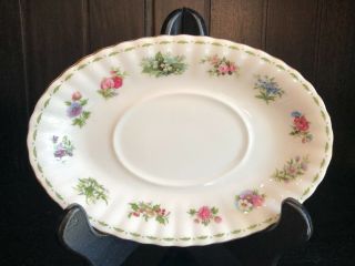 Royal Albert Flower Of The Month All 12 Months Gravy Sauce Boat Underplate China