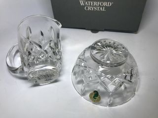 Waterford Crystal Lismore Pattern Sugar & Creamer W/ Box 6