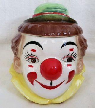 Py Japan - Clown Cookie Jar - 1960 