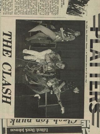 The Clash - 35 clippings,  UK press from 1977 onwards VGC. 2