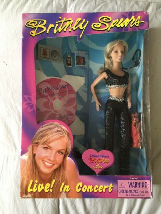 Britney Spears Doll Live In Concert With Limited Edition Music Cd.