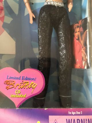 Britney Spears Doll Live in Concert with Limited Edition Music CD. 3