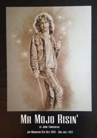 Limited Edition Jim Morrison The Doors A2 Poster From Drawing
