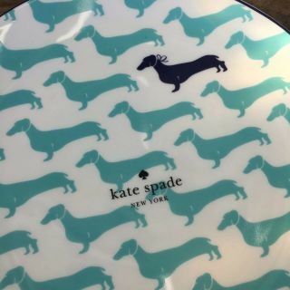 (2) Kate Spade Wickford Dachshund Dog Turquoise 9 Inch Plates Green & Blue 5