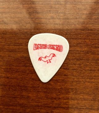 Lynyrd Skynyrd 2000 Tour Gary Rossington Signature White Guitar Pick