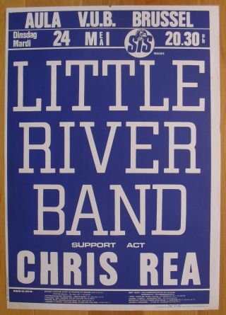 Little River Band Chris Rea Silkscreen Concert Poster 