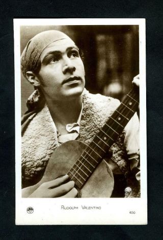 Vintage Rudolph Valentino Europe French Postcard 1920 