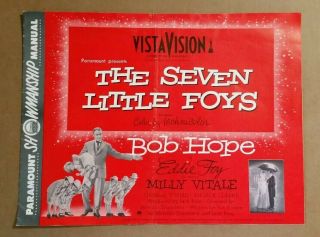 " The Seven Little Foys " Bob Hope Movie Pressbook,  1955