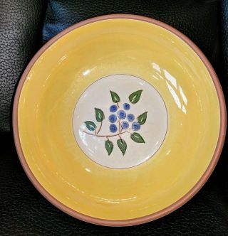 Vtg Stangl Pottery Blueberry Serving Bowl Dish 8 "