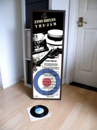 The Jam Eton Rifles Promotional Poster,  Lyric Sheet,  Sex Pistols,  Clash,  Tube,  City