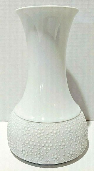 Bisque Vase Glazed Porcelain Marked Thomas Germany 7 Inch