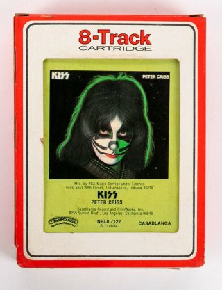 Kiss 8 - Track Tape - Peter Criss 1978 Solo Album On 8 - Track Tape