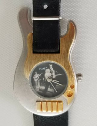 Elvis Presley Wertheimer Collectors Watch With Guitar Case From 1990s Never Worn