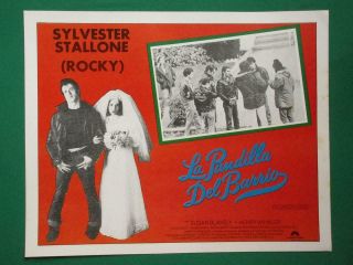 Sylvester Stallone No Rocky The Lords Of Flatbush Spanish Mexican Lobby Card 5