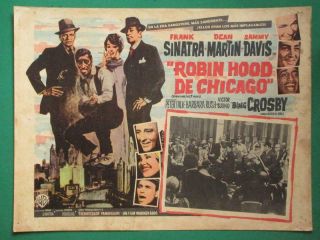Frank Sinatra Robin And The 7 Hoods Crime Dean Martin Mexican Lobby Card 4