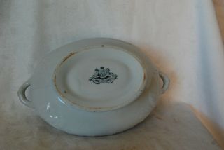 Antique Ironstone Lidded Oval Dish 7