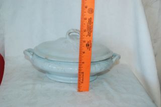 Antique Ironstone Lidded Oval Dish 8