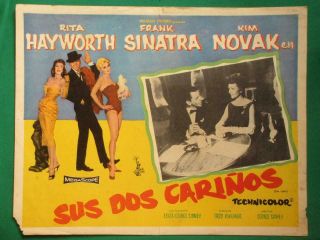 Rita Hayworth Pal Joey Frank Sinatra Kim Novak Spanish Mexican Lobby Card