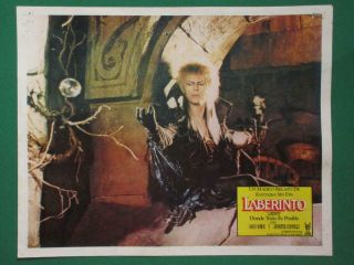 David Bowie Labyrinth Jennifer Connelly Jim Henson Spanish Mexican Lobby Card 1