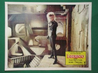 David Bowie Labyrinth Jennifer Connelly Jim Henson Spanish Mexican Lobby Card 3