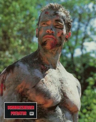 Predator Lobby Card Arnold Schwarzenegger -