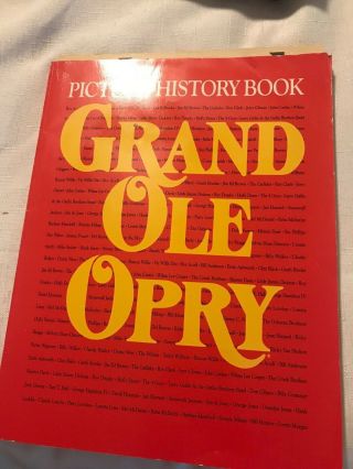Grand Ole Opry Picture History Book,  Program 1993,  & Signed Wynonna Judd Card