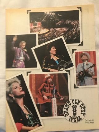 Grand Ole Opry Picture History Book,  Program 1993,  & Signed WYNONNA JUDD card 2