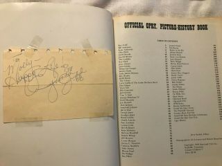 Grand Ole Opry Picture History Book,  Program 1993,  & Signed WYNONNA JUDD card 3