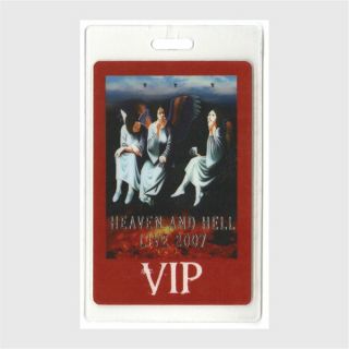 Black Sabbath Authentic 2007 Laminated Backstage Pass Heaven And Hell Live Tour