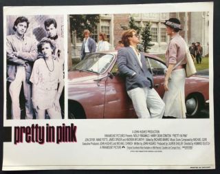 Molly Ringwald James Spader Karmann Ghia Pretty In Pink 1986 Eng.  Lobby Card 291