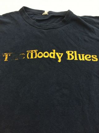 The Moody Blues Threshold Concert Productions Vintage T - Shirt Medium Blue