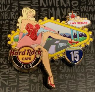 Hard Rock Cafe Las Vegas 2019 Pinsanity 15 Blonde Sign Girl Pin Le 100