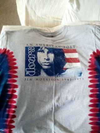 Jim Morrison Doors t - shirt tie dye (m) 2