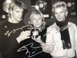 The Police Sting Signed Picture 2