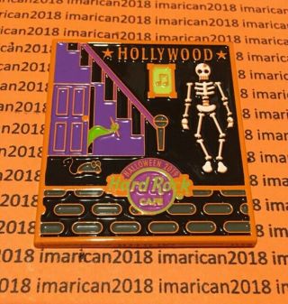 Hard Rock Hollywood Halloween Puzzle Pin With Back Card