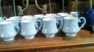 4 Metlox Vernonware California Hand Painted TRUE BLUE Coffee/Tea/Cocoa Mugs HTF 3