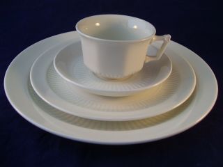 Vintage Adams Empress White 4 Piece Place Setting Made In England Wedgwood Group