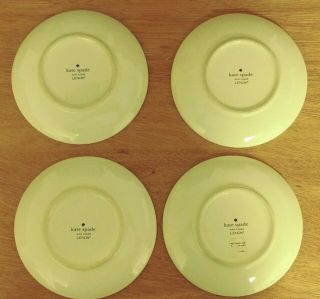 Kate Spade Order ' s Up - All in Good Taste by Lenox Diner Tidbit Plates Set of 4 2