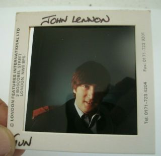 Beatles Lennon 70mm Slide Negative - Uk Archive - Rare Promo Vintage 2
