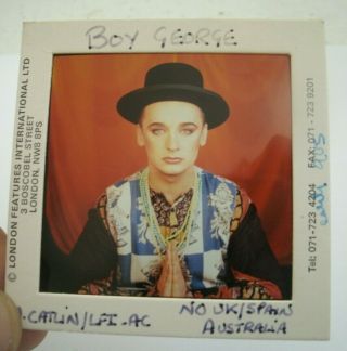 Boy George Culture.  70mm Slide Negative - Uk Archive - Very Rare Promo