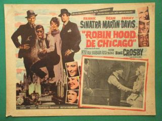 Frank Sinatra Robin And The 7 Hoods Crime Dean Martin Mexican Lobby Card 2