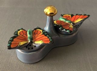 Vintage Early NORITAKE Chikaramachi BUTTERFLY SALT AND PEPPER SHAKERS 5