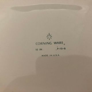 Vintage Corning Ware Blue Cornflower P - 10 - B 10 Inch Casserole / Baking Dish Lid 7