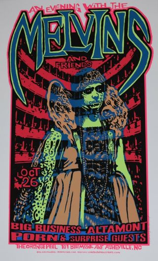 The Melvins And Friends Concert Poster