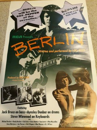 Lou Reed - Rare 1973 Berlin Movie Poster