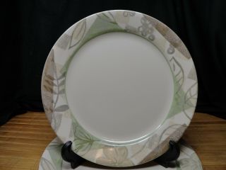 Corelle Corning Textured Leaves Dinner Plates,  Set Of 5