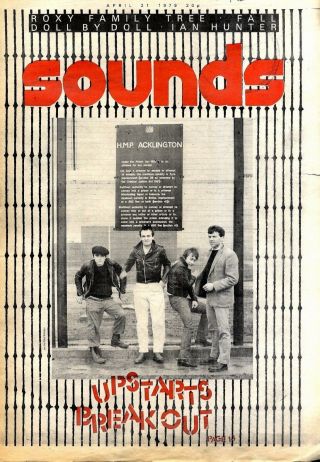 F27 Sounds Newspaper Cover Page 15x11 " The Upstarts 21/4/1979