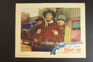 1950 Colt.  45 Western Movie Lobby Card Randolph Scott